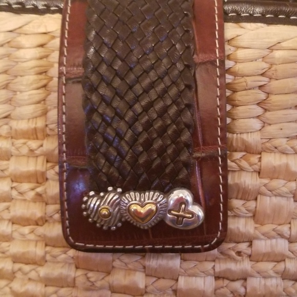 🌻BRIGHTON STRAW/LEATHER BAG - Picture 2 of 7